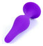 Dop anal din silicon premium Butt Plug Medium 11 cm, mov