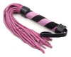 Bici din piele pentru jocuri erotice si bondage Line Whip, design premium si elegant, roz