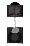 Cătușe Beginner's Furry Handcuffs – joacă pasională cu un strop de bondage, negru