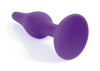 Dop anal din silicon premium Butt Plug Extra Large 15.5 cm, mov - 64 - 00091