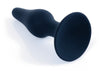Dop anal din silicon premium Butt Plug Extra Large 15.5 cm, negru - 64 - 00095
