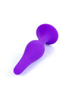 Dop anal din silicon premium Butt Plug Medium 11 cm, mov - 64 - 00089