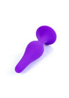 Dop anal din silicon premium Butt Plug Small 10 cm, mov - 64 - 00088