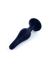 Dop anal din silicon premium Butt Plug Small 10 cm, negru - 64 - 00092