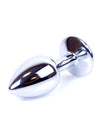 Dop anal Jewellery Silver Butt Plug 7 cm, albastru - 64 - 00010