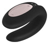 Vibrator pentru cuplu U-shape Satisfyer Double Joy cu 10 moduri de vibratii, 2 motoare si aplicatie smart, incarcare USB, negru ErosVita