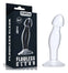 Dildo CRYSTAL 16.5 cm pentru stimulare punctul G si prostata, flexibil, transparent
