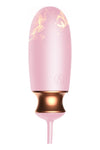 Ou vibrator Jaiko Love Egg functie de incalzire, control vocal, telecomanda wireless si incarcare USB, silicon medicinal, roz