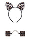 Set catuse si bentiță sexy Tigerlla - accesorii erotice role-play, mărime universală (one size) animal-print