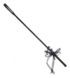 Cravasa pentru jocuri erotice si bondage Ribbon Horse Whip 72 cm, negru
