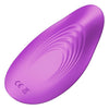 Stimulator clitoris cu 10 moduri de vibratii, ultrasubtire si portabil, telecomanda wirelss, incarcare USB, mov ErosVita