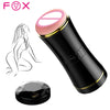 Masturbator FOX ultrarealist, cu capat dublu si material CyberSkin, negru SOLLUXE® Every box holds joy-unbox it!
