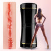 Masturbator FOX ultrarealist, cu capat dublu si material CyberSkin, negru SOLLUXE® Every box holds joy-unbox it!