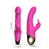Vibrator Rabbit G-spot Meteor cu 9 moduri de vibratii si incarcare magnetica, flexibil, silentios, silicon premium, roz SOLLUXE® Every box holds joy-unbox it!