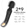 Vibrator Wand Mission cu 9 moduri de vibratii, functie de incalzire si incarcare USB, silentios, negru SOLLUXE® Every box holds joy-unbox it!