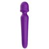 Vibrator Wand Mission cu 9 moduri de vibratii, functie de incalzire si incarcare USB, silentios, mov Erosvita