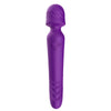 Vibrator Wand Mission cu 9 moduri de vibratii, functie de incalzire si incarcare USB, silentios, mov Erosvita