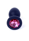 Dop anal Pink Diamond Jewellery Butt Plug Small 7 cm, silicon negru SOLLUXE® Every box holds joy-unbox it!