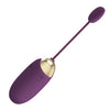 Ou vibrator ABNER cu 12 moduri de vibratii si control prin aplicatie, incarcare USB, silentios, silicon premium, mov Erosvita