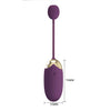 Ou vibrator ABNER cu 12 moduri de vibratii si control prin aplicatie, incarcare USB, silentios, silicon premium, mov Erosvita