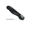 Vibrator Rabbit G-spot CARINA cu 7 moduri de vibratii si incarcare USB, flexibil, silicon premium, negru Erosvita