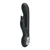 Vibrator Rabbit G-spot CARINA cu 7 moduri de vibratii si incarcare USB, flexibil, silicon premium, negru Erosvita