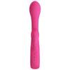 Vibrator G-spot FRITZ cu stimulator clitoris si 12 moduri de vibratii, incarcare USB, flexibil, silicon premium, roz Erosvita