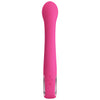 Vibrator G-spot FRITZ cu stimulator clitoris si 12 moduri de vibratii, incarcare USB, flexibil, silicon premium, roz Erosvita