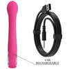 Vibrator G-spot FRITZ cu stimulator clitoris si 12 moduri de vibratii, incarcare USB, flexibil, silicon premium, roz Erosvita