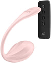 Ou vibrator Satisfyer Ribbed Petal cu 12 moduri de vibratii, control prin aplicatie si telecomanda wireless, incarcare magnetica USB, silentios, silicon premium, roz Erosvita