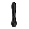 Vibrator punctul G ROMANCE cu stimulator clitoris, 9 moduri de vibratii si incarcare USB, silentios, silicon premium, negru SOLLUXE® Every box holds joy-unbox it!