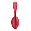 Ou vibrator Satisfyer Shiny Petal cu 12 moduri de vibratii, control prin aplicatie si telecomanda wireless, incarcare magnetica USB, silentios, silicon premium Erosvita
