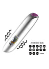 Vibrator clitoris Powerful Bullet cu 20 moduri de vibratii si incarcare USB, 10 cm, argintiu SOLLUXE® Every box holds joy-unbox it!