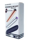 Vibrator clitoris Powerful Bullet cu 20 moduri de vibratii si incarcare USB, 10 cm, argintiu SOLLUXE® Every box holds joy-unbox it!