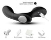 Vibrator pentru prostata si perineu STORM cu 9 moduri de vibratii, incarcare magnetica, silicon premium, negru SOLLUXE® Every box holds joy-unbox it!