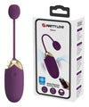 Ou vibrator ABNER cu 12 moduri de vibratii si control prin aplicatie, incarcare USB, silentios, silicon premium, mov Erosvita