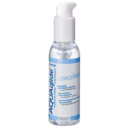Lubrifiant AQUAglide Premium Gel Sensitive Neutral, pe baza de apa, Joydivision, 125 ml