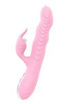 Vibrator Rabbit G-spot MARCIA cu 20 moduri de vibratii, functie incalzire, miscari rotatie, miscari sus/jos, incarcare USB, silentios, silicon premium, roz SOLLUXE® Every box holds joy-unbox it!