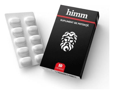 Capsule HIMM, pentru potență, erecții puternice și îmbunătățirea performanțelor intime, 10 buc