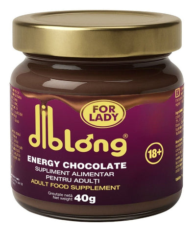 Diblong Energy Chocolate For Ladies - supliment alimentar pentru femei sub formă de ciocolată tartinabilă, cu ingredient