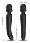 Vibrator Wand Mission cu 9 moduri de vibratii, functie de incalzire si incarcare USB, silentios, negru SOLLUXE® Every box holds joy-unbox it!