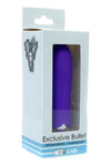 Vibrator clitoris Exclusive Bullet cu 10 moduri de vibratii si incarcare USB, 9 cm, mov SOLLUXE® Every box holds joy-unbox it!