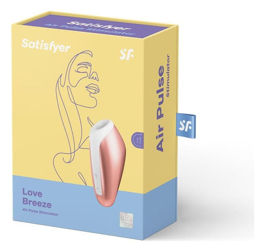 Stimulator clitoris Satisfyer Love Breeze cu suctiune si 11 moduri de vibratii, incarcare USB, silentios, silicon premium, rose gold ErosVita
