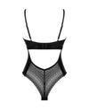 Body Norides – lenjerie erotică din vinil cu dantelă și decupaje sexy XL/2XL, negru SOLLUXE Every box holds joy - unbox it!