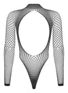Body Obsessive B125 - lenjerie erotică din plasă cu decupaje senzuale S-L (one size), negru SOLLUXE Every box holds joy - unbox it!