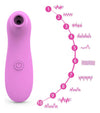 Stimulator clitoris cu suctiune si 10 moduri de vibratii, incarcare USB, silentios, silicon premium, roz SOLLUXE® Every box holds joy-unbox it!