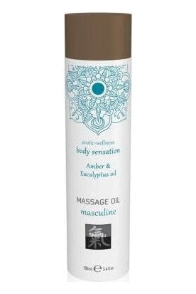 Ulei pentru masaj SHIATSU Masculine cu aroma de ambra si eucalipt, 100 ml SOLLUXE Every box holds joy - unbox it!