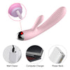 Vibrator Rabbit G-spot cu 10 moduri de vibratii, functie de incalzire si incarcare USB, flexibil, silentios, silicon premium, roz Erosvita