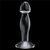 Dildo CRYSTAL 16.5 cm pentru stimulare punctul G si prostata, flexibil, transparent