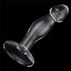 Dildo CRYSTAL 16.5 cm pentru stimulare punctul G si prostata, flexibil, transparent